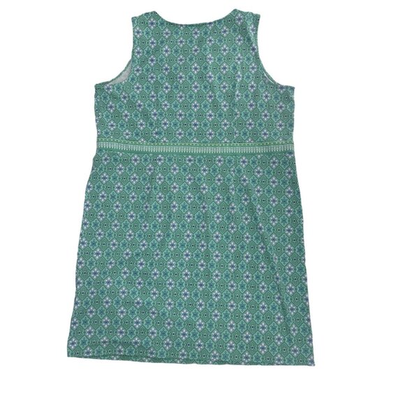 Talbots Sleeveless Shift Dress Green & Blue floral Size 2X - Picture 5 of 7